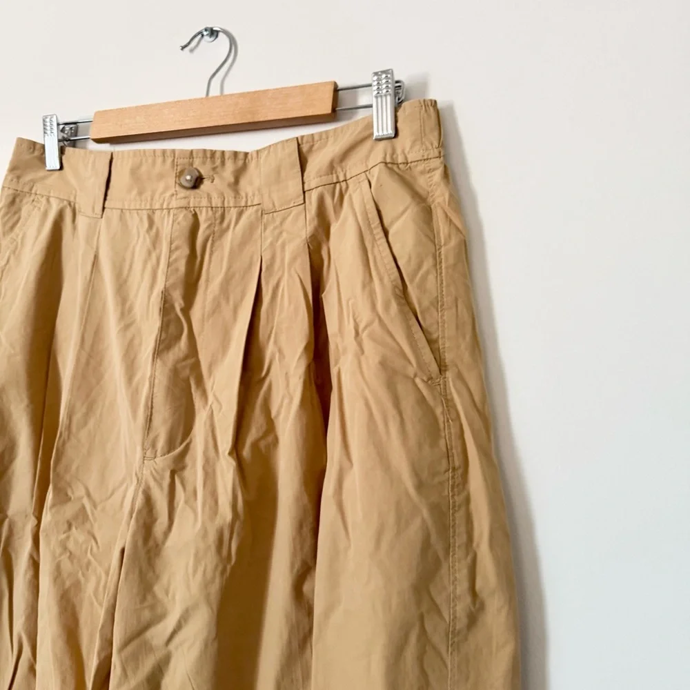 Madewell Pleated Pull-On Balloon Pants Desert Dune Size 12 - Picture 7 of 15